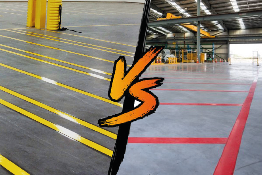 The Pros & Cons Of Adhesive Floor Marking Tape vs Floor Marking Paint