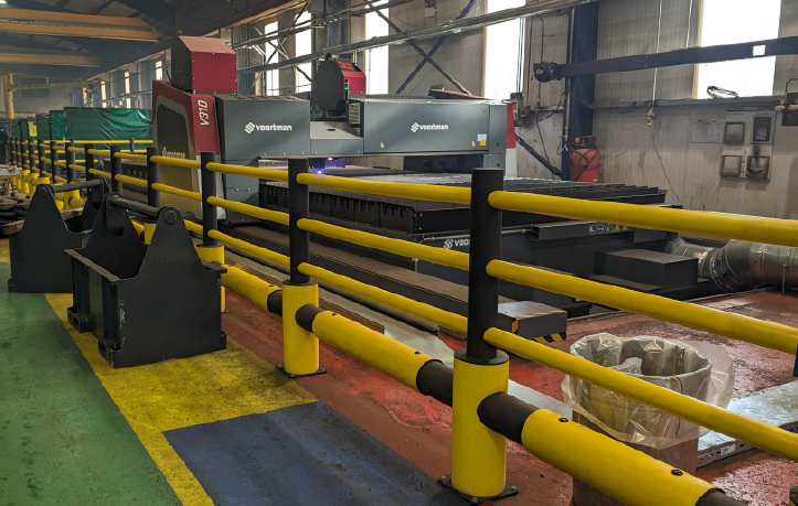 Smart Safety Barriers Reduce Risk at Manufacturing Warehouse