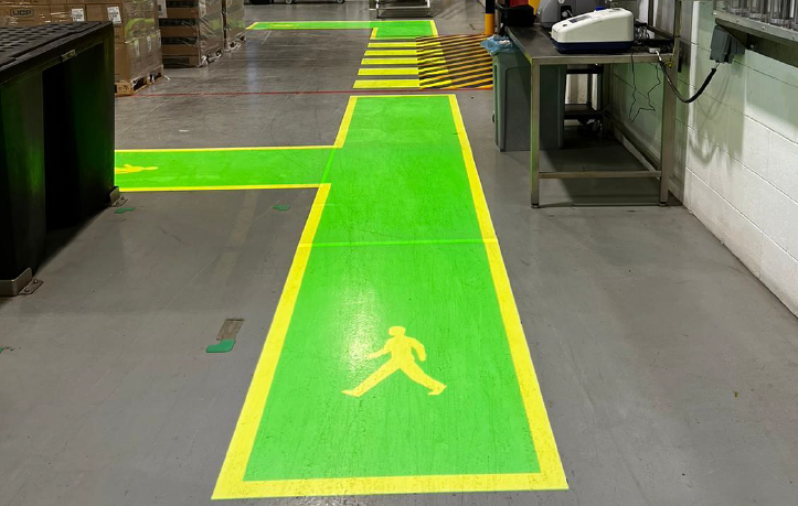 Facility Blind Spot Transformed by Smart Automated Projection Safety Markings