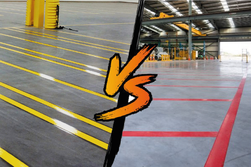 The Pros & Cons Of Adhesive Floor Marking Tape vs Floor Marking Paint.
