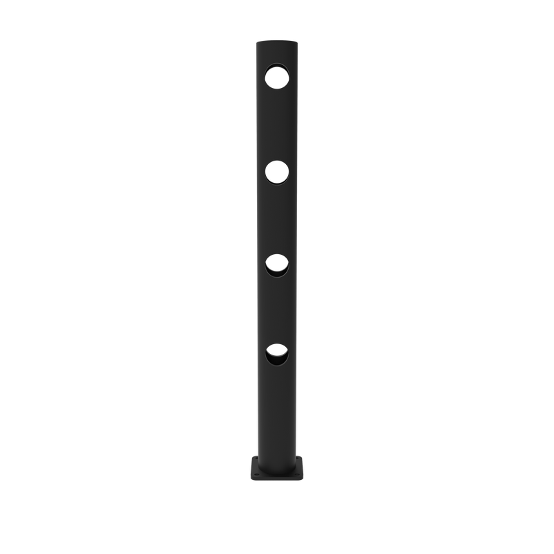 d-Flexx Pedestrian Barrier 4 Rail - Middle Post - Height 1200mm