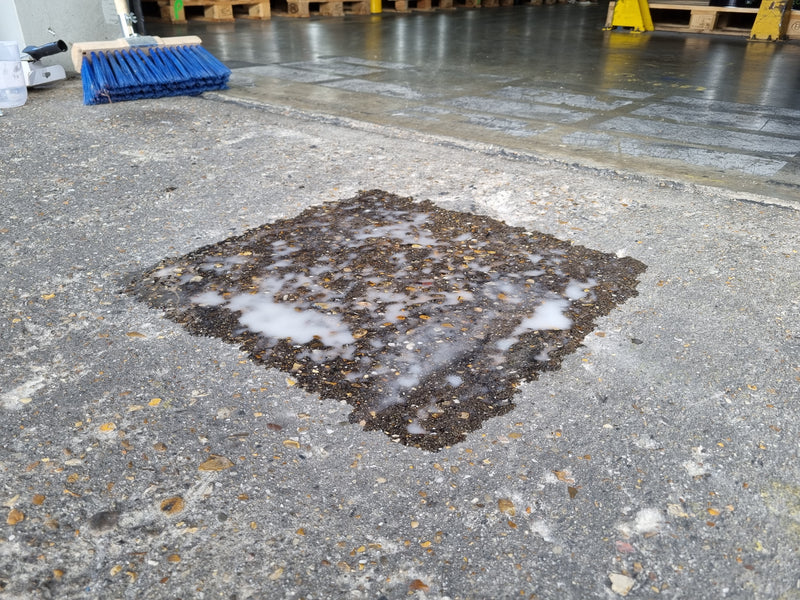 BedRock LV Repair Liquid on concrete