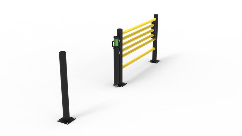 d-Flexx Slide Gate (for Pedestrian Barrier 4 Rail) - Length 1500mm [Oscar]