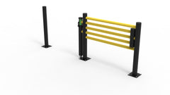 d-Flexx Slide Gate (for Pedestrian Barrier 3 Rail) - Length 1200mm [Oscar]