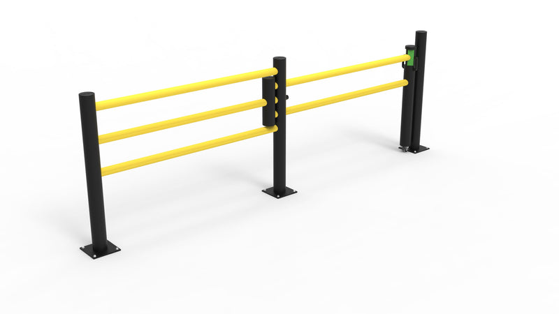 d-Flexx Slide Gate (for Pedestrian Barrier 3 Rail) - Length 1500mm [Oscar]