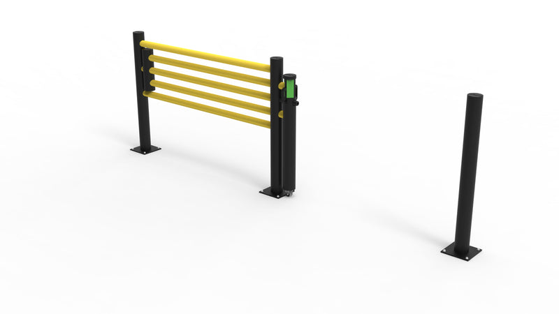 d-Flexx Slide Gate (for Pedestrian Barrier 3 Rail) - Length 1500mm [Oscar]