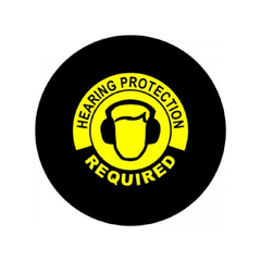 Hearing Protection Required Symbol Sign | Gobo Projector Safety Sign
