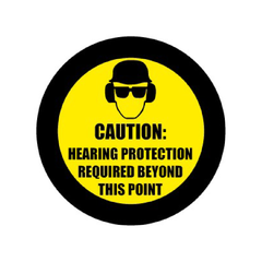 Caution Hearing Protection Required Beyond This Point Sign | Gobo Safety Sign
