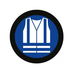 High-Viz Jacket Symbol | Gobo Projector Safety Sign