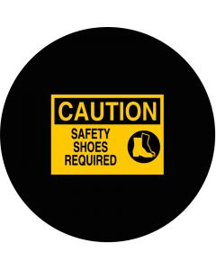 Caution Safety Shoes Required Rectangle | Gobo Projector Safety Sign