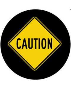 "Caution" Hazard Sign | Gobo Projector Safety Sign