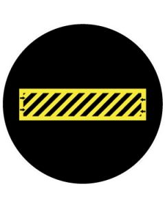 Hatched Crossing With Arrows | Gobo Projector Safety Sign