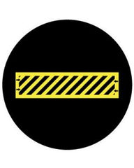 Hatched Crossing With Arrows | Gobo Projector Safety Sign
