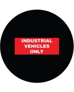 "Industrial Vehicles Only" Warning Symbol | Gobo Projector Safety Sign
