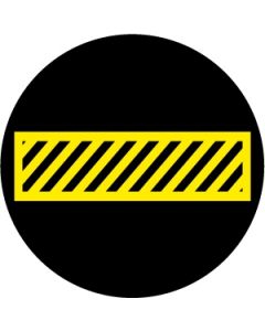 Hatched Crossing in Yellow | Gobo Projector Safety Sign