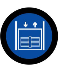 Goods Elevator Symbol | Gobo Projector Safety Sign