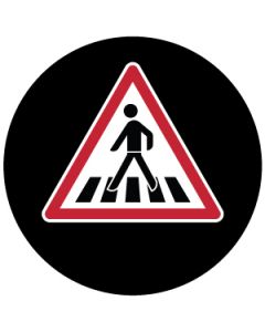 Pedestrian Crossing Symbol | Gobo Projector Safety Sign