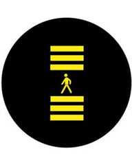 Zebra Crossing With Pedestrian Symbol | Gobo Projector Safety Sign
