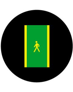 Walkway With Pedestrian Symbol | Gobo Projector Safety Sign