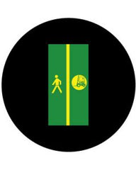 Pedestrian Walkway with Divide From Forklift Area | Gobo Projector Safety Sign