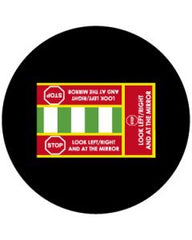 Pedestrian Walkway With Edging Warning & Symbols | Gobo Projector Safety Sign