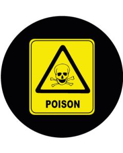 Poison Symbol Sign | Gobo Projector Safety Sign