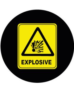 Explosive Symbol Sign | Gobo Projector Safety Sign