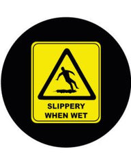 Slippery When Wet Symbol Sign | Gobo Projector Safety Sign