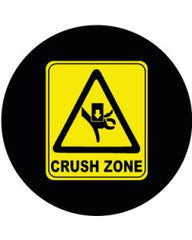 Crush Zone Symbol Sign | Gobo Projector Safety Sign