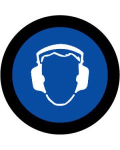 Ear Protection Symbol | Gobo Projector Safety Sign