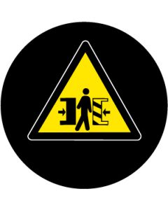 Danger Crush Zone Sign | Gobo Projector Safety Sign
