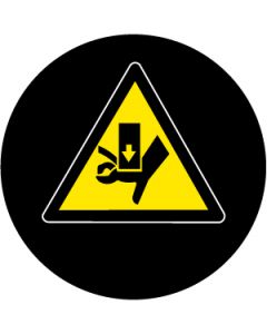 Warning Crush Injury Risk Symbol | Gobo Projector Safety Sign