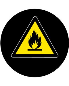 Flammable Hazard Symbol | Gobo Projector Safety Sign