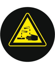 Corrosive Hazard Symbol | Gobo Projector Safety Sign