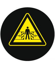 Crush Zone Hazard Symbol | Gobo Projector Safety Sign