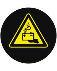 Battery Charging Area Symbol | Gobo Projector Safety Sign