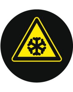 Cold Temperature Hazard Symbol | Gobo Projector Safety Sign