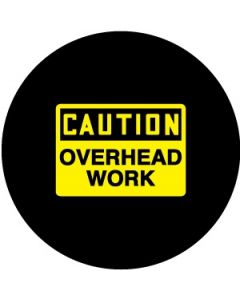 Caution Overhead Work Rectangle | Gobo Projector Safety Sign