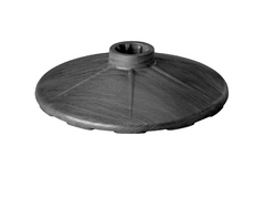 Heavy duty base for post and chain - black