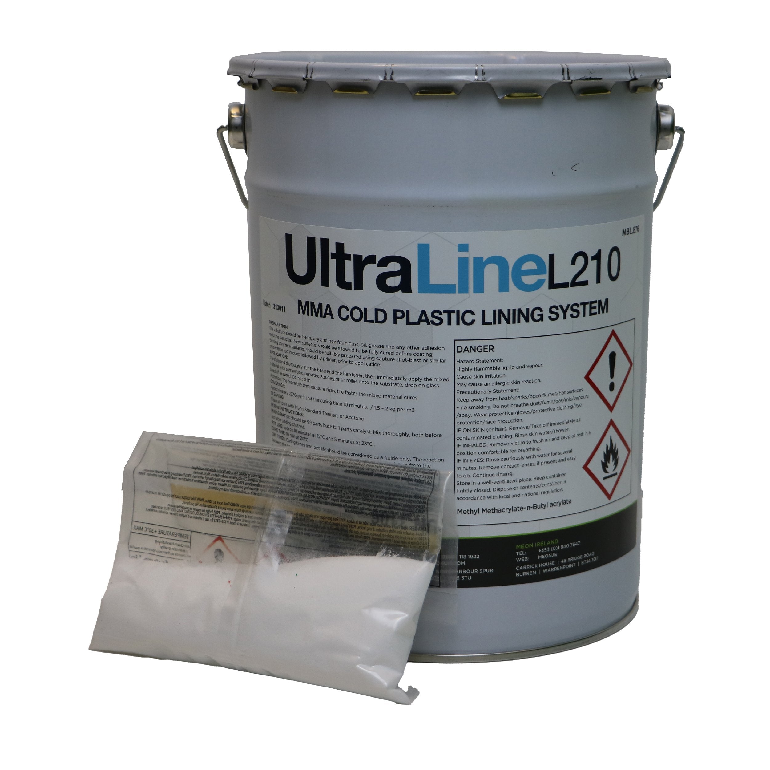 Spectrum UltraLine L210 Kit MMA Linemarking Paint White 8kg